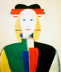 Taraklı Bir Kız, 1932-1933 by Kazimir Severinovich Malevich