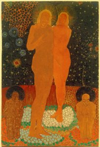 Adem ve Havva by Kazimir Severinovich Malevich