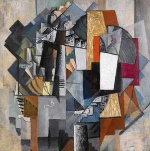 çalışma masası ve oda by Kazimir Severinovich Malevich