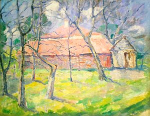 Kiev yakınlarındaki manzara, 1930. by Kazimir Severinovich Malevich