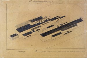 Modern binalar by Kazimir Severinovich Malevich