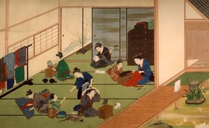 Geyşalar Grubu, Kawahara Keiga (1786-yaklaşık 1860), suluboya, Japonya, Japon Uygarlığı, 19. yüzyıl başı