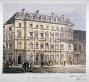 No 8 Old Jewry, Londra Şehri, c1865. by Kell Brothers