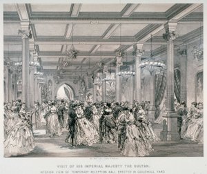 Türkiye Sultanı için Resepsiyon, Guildhall, Londra Şehri, 1867 by Kell Brothers