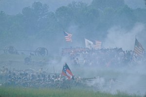 Manassas Savaşı canlandırması, İç Savaş, 2004 (fotoğraf) by Kenneth Garrett