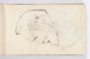 Sketchbook Sayfası: Profilde Sakallı Adam by Kenyon Cox