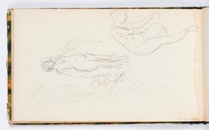 Sketchbook Sayfası: İki Çıplak Kadın Figürü