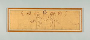 Ortak Hukuk, "Hukuk Hükümdarlığı"nın Sol Paneli Çalışması, Temyiz Mahkemesi için Friz, New York by Kenyon Cox