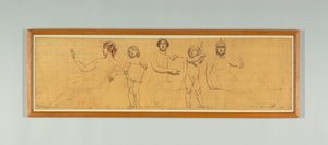 Statü Hukuku, "Hukuk Hükümdarlığı"nın Sağ Paneli Çalışması, Temyiz Mahkemesi Frizi, New York by Kenyon Cox