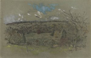 Sonbahar renklerinde tepelik manzara by Ker Xavier Roussel