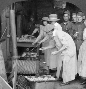 Dövüşçüler için çörekler, Montabaur on the Ren, Almanya, c1918-c1919 by Keystone View Company