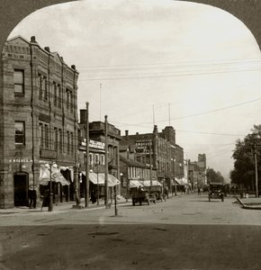 Grafton Caddesi, Charlottetown, Prince Edward Adası, Kanada, 20. yüzyılın başlarında. by Keystone View Company