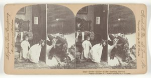 Jessie - Bakalım Geliyor mu Harold. Noel Baba - Bakalım O Çocuklar Uyuyor mu, 1899. by Keystone View Company