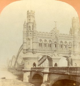 Kaiser Köprüsü, Hamburg, Almanya, 1896.