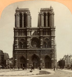 Notre Dame, Paris, Fransa, 1897. by Keystone View Company