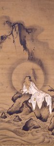 Beyaz elbiseli Kannon (Avalokitesvara) by Kichizan Mincho