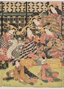 Zevk Alanlarında Seyir Halinden Bir Görüntü by Kikukawa Eizan