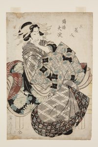 ? Tsuru-r'ın yodo'su? (Tsuru-r?? yodo) (renkli tahta baskı) by Kikukawa Eizan