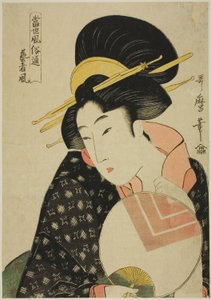 Çağdaş Görgü Bilenler (Tosei fozoku tsu): Geyşa Tarzı by Kitagawa Utamaro