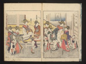 Bir odada cariyeler by Kitagawa Utamaro