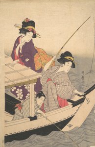 Balıkçılık, 18. yüzyılın sonlarında. by Kitagawa Utamaro