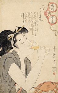 A Parents Moralizing Spectacles serisinden, 1802 by Kitagawa Utamaro