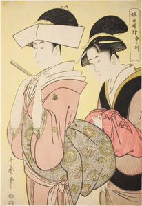 Maymun Saati [16:00] (Saru no koku), "Genç Kadınların Güneş Saati (Musume hi-dokei)" serisinden by Kitagawa Utamaro