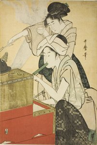 mutfak sahnesi by Kitagawa Utamaro