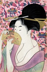 Utamaro kuzey tarafında tam olarak kullanın (bu mb) by Kitagawa Utamaro