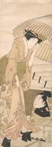 Anjin g-s Tage üyesi Tee S w Kar iskelesi, 1800. by Kitagawa Utamaro