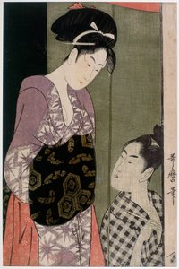 Sivrisinek Ağı, yaklaşık 1797 by Kitagawa Utamaro