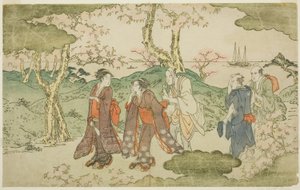 Goten Dağı, resimli kitaptan "Fugen Heykeli (Fugen-zo)" by Kitagawa Utamaro