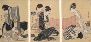 iğne işi by Kitagawa Utamaro