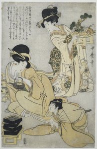 Yeni Yıl Yılın Beş Festivali (dizi başlığı) by Kitagawa Utamaro