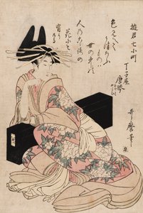 Yazdır - Fahişe Chojiya Karakoto, 18. yüzyıl by Kitagawa Utamaro