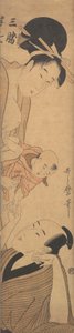 Üretim faaliyet planı yarım yedi, değil mi? 1800. by Kitagawa Utamaro