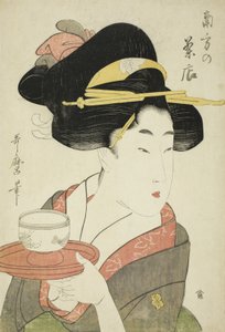Güney Çayevi by Kitagawa Utamaro