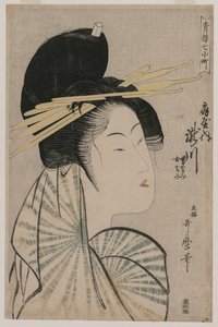 Ogiya'nın Fahişe Takigawa'sı (Yeşil Evlerde Komachi'nin Yedi Yönü serisinden) by Kitagawa Utamaro