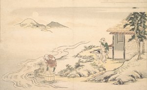 Imo Hasat Zamanında Dolunay, 8. ay, 1789. by Kitagawa Utamaro