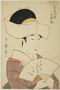 Bir Feodal Lordun Hane Halkının Tarzı (Yashiki-fu), Çağdaş Tarzlar Rehberi (Tosei fuzoku tsu) serisinden by Kitagawa Utamaro