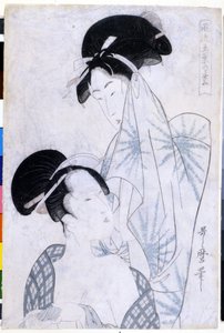 Banyodan çıkan iki kadın. 1800. Utamaro KITAGAWA