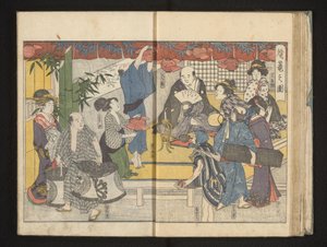Fener şenliği hazırlıkları by Kitagawa Utamaro