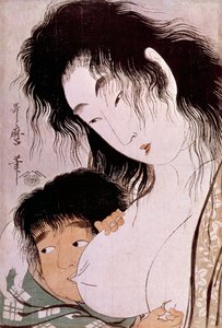Yamauba ve Kintaro: Utamaro Kitagawa