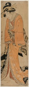 Shamisen Vakasının Yanında Duran Geyşa