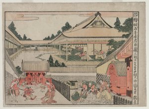 Chushingura: The Treasure House of Loyalty için Perspektif Resimler serisinden III. Perde, c. 17
