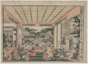 Chushingura: Perde VII (The Treasure House of Loyalty için Perspektif Resimler dizisinden) by Kitao Masayoshi