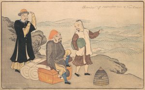 Deniz Kenarındaki Bir Uçurumdaki Üç Çinli Adam, 1789.