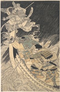 Minamoto Yoshitsune ve Hizmetkarı, Keşiş Benkei..., 18. yüzyılın sonları.