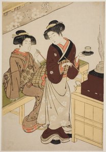 Sakuragawa Çayevi by Kitao Shigemasa
