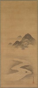 Minamoto no Nakakuni Lady Kogō'yu Ziyaret Etti by Kiyohara Yukinobu